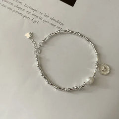 Silver Pearl Bracelet