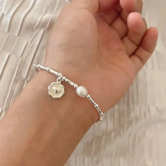 Silver Pearl Bracelet